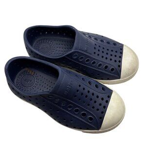 Native Jefferson Navy Blue Perforated Slip-On Shoes Size 9